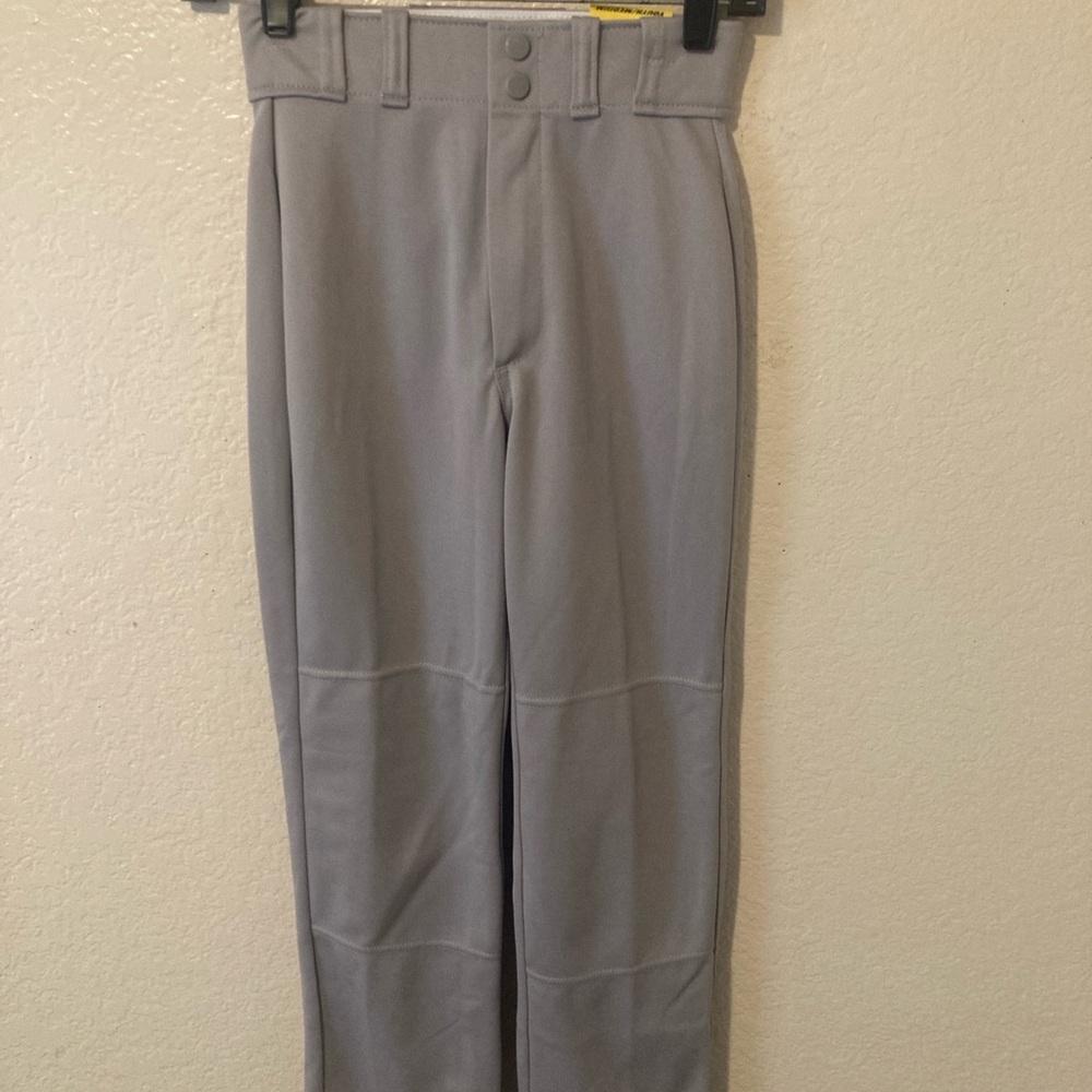 Rawlings Kids Light Gray baseball pants youth medium